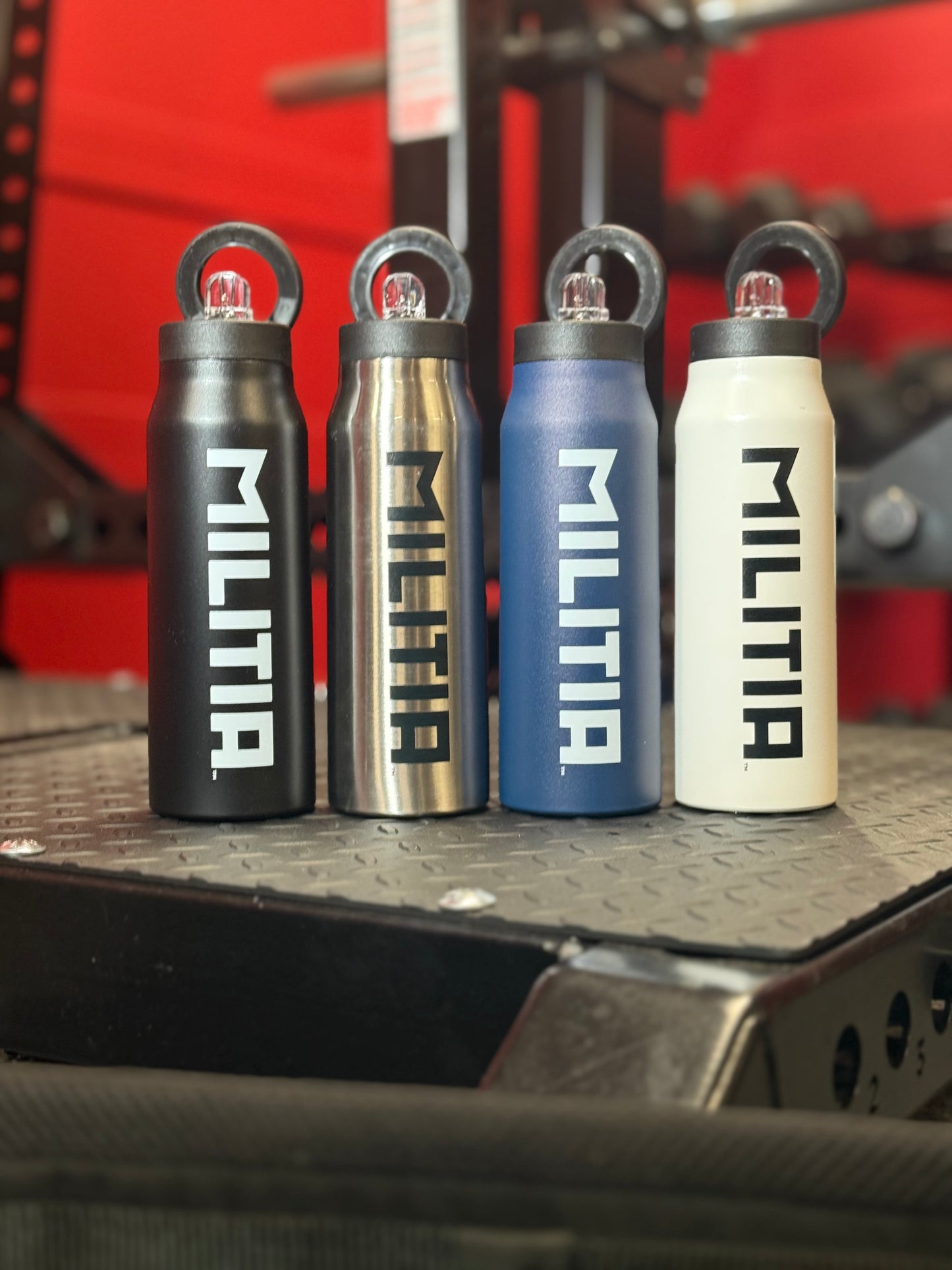 Militia Insulated Stainless Steel Water Bottle with Magnetic Phone Holder